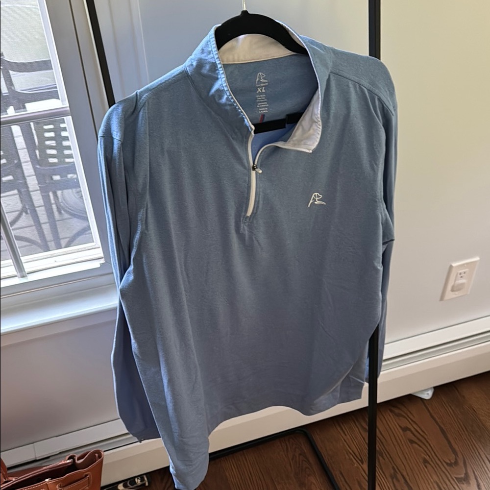 Rhoback Blue Quarter-Zip Sweatshirt